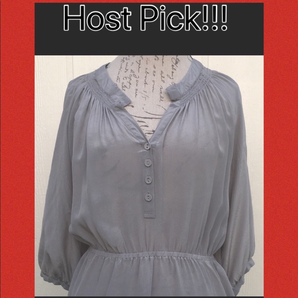 HP!🎉🎊Anthropology Velvet Heart Silk Blouse